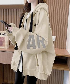 フード付きジップパーカーレディース 送料無料 即日発送-6