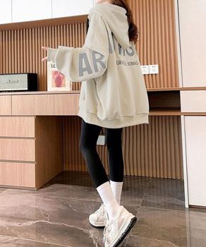 フード付きジップパーカーレディース 送料無料 即日発送-7