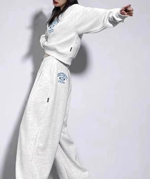 カレッジロゴスウェットセットアップパンツ 送料無料 即日発送-2