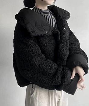 ボアブルゾン リバーシブル中綿ジャケット 送料無料 即日発送-3