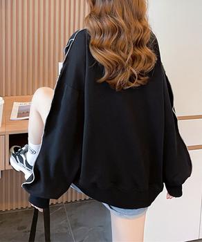 ステッチスウェット ゆったり トレーナー 送料無料 即日発送-3