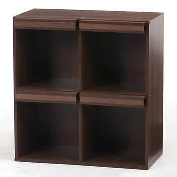 ディスプレイラック 4マス DP8085 2色展開 送料無料-1