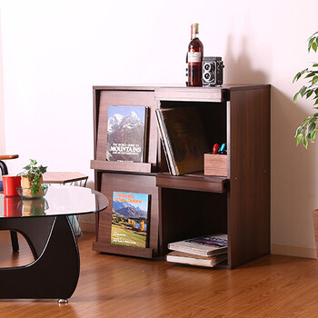 ディスプレイラック 4マス DP8085 2色展開 送料無料-6