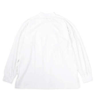 大きいサイズ EL.FO 無地モックネック 3L 4L 5L 6L オフホワイト ラッピング可 送料無料 即日発送-1