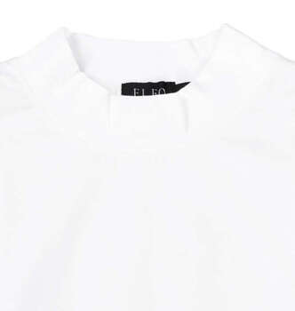 大きいサイズ EL.FO 無地モックネック 3L 4L 5L 6L オフホワイト ラッピング可 送料無料 即日発送-3