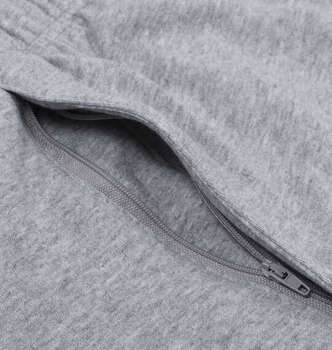 大きいサイズ EL.FO 裏毛パンツ 3L 4L 5L 6L 8L ライトグレー ラッピング可 送料無料 即日発送-3