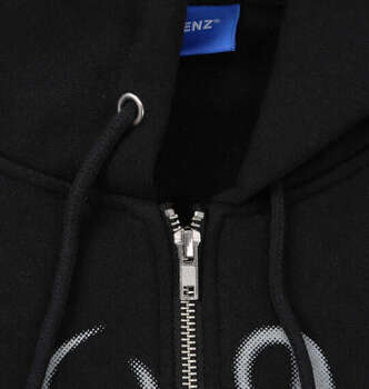 大きいサイズ SEQUENZ パウダースプレーブリーチ加工フルジップパーカー 3L 4L 5L 6L ブラック ラッピング可 送料無料 即日発送-4