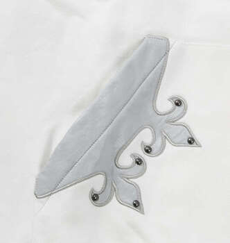 大きいサイズ GALFY 百合の紋章フルジップパーカー 3L 4L 5L 6L ホワイト ラッピング可 送料無料 即日発送-5