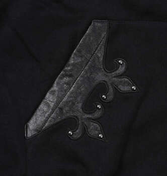 大きいサイズ GALFY 百合の紋章フルジップパーカー 3L 4L 5L 6L ブラック ラッピング可 送料無料 即日発送-4