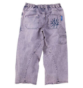 大きいサイズ SEQUENZ ウォッシュドデニムパンツ 3L 4L 5L 6L ローズ ラッピング可 送料無料 即日発送-1