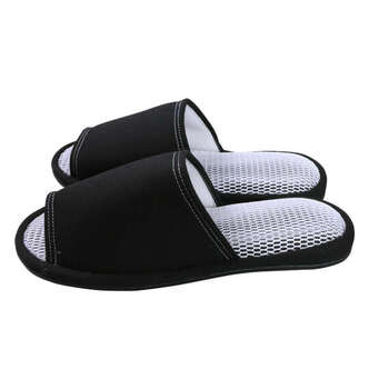 大きいサイズ Wメッシュ大きいスリッパ 3L ブラック ラッピング可 送料無料 即日発送-2