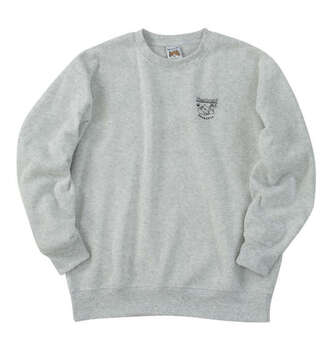 大きいサイズ NECOBUCHI SAN 裏起毛クルーネックトレーナー 3L 4L 5L 6L 8L ホワイト杢 ラッピング可 送料無料 即日発送-1