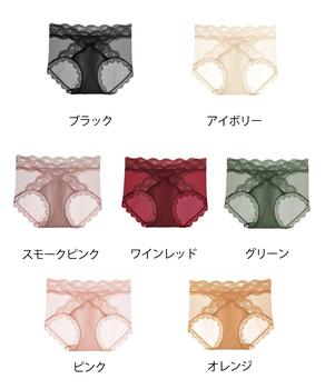 レースショーツ 透け 下着 美尻ショーツ 送料無料 即日発送-1