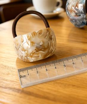 ミックスカラーカーブヘアゴムレトロお洒落 送料無料 即日発送-9