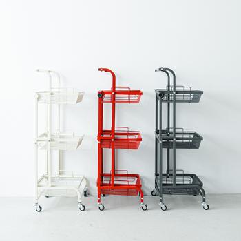 マルチワゴン ROBUST 3段 キッチンワゴン ラック 収納 多肉棚 収納 スリム トロリーワゴン 送料無料-2