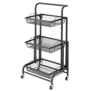 マルチワゴン ROBUST 3段 キッチンワゴン ラック 収納 多肉棚 収納 スリム トロリーワゴン 送料無料-8