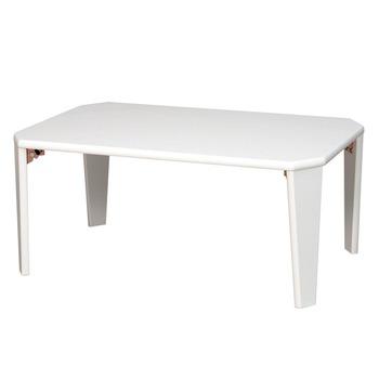 美しい鏡面加工リッチテーブル 幅75cm 机 つくえ モノトーン 折りたたみ インテリア 送料無料-5