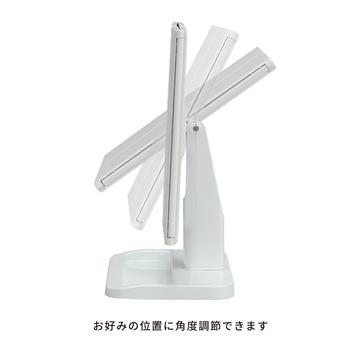 メイクアップミラー 卓上ミラー 三面鏡 大きい 折りたたみ カガミ 鏡 ホワイト 送料無料-4