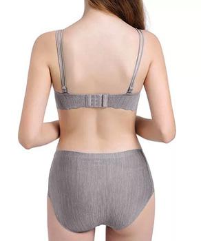 レースアップブラシームレスショーツセット 送料無料 即日発送-5