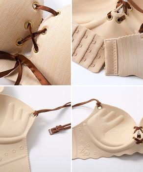 レースアップブラシームレスショーツセット 送料無料 即日発送-8