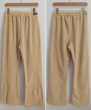 裏起毛コーデュロイパンツ微フレアパンツ冬 送料無料 即日発送-8