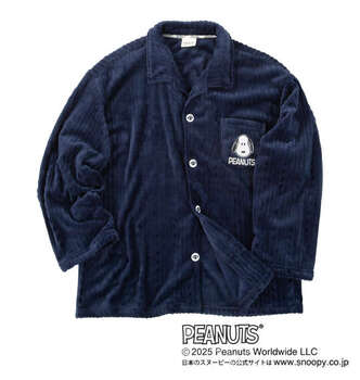 大きいサイズ PEANUTS ふわもこシャツパジャマ 3L 4L 5L 6L 8L ネイビー ラッピング可 送料無料 即日発送-4