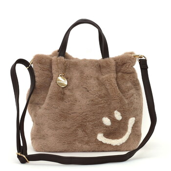 エコファー2WAY トートバッグ　 COOCO クーコ SMILEY 送料無料 即日発送-14