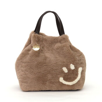 エコファー2WAY トートバッグ　 COOCO クーコ SMILEY 送料無料 即日発送-15