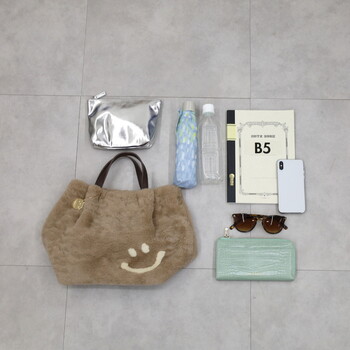 エコファー2WAY トートバッグ　 COOCO クーコ SMILEY 送料無料 即日発送-16