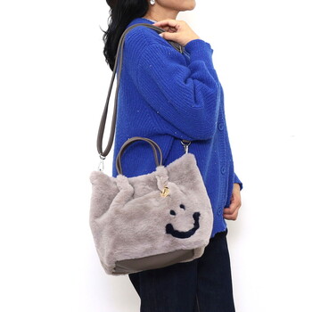 エコファー2WAY トートバッグ　 COOCO クーコ SMILEY 送料無料 即日発送-18