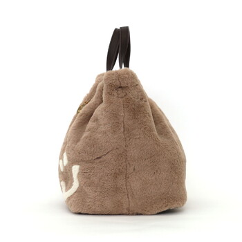 エコファー2WAY トートバッグ　 COOCO クーコ SMILEY 送料無料 即日発送-3