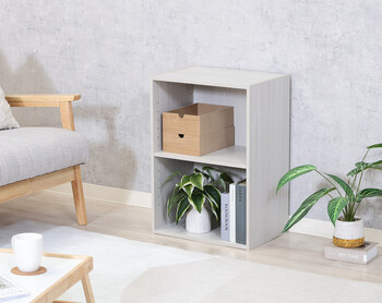 カラーボックス可動棚2段 2個セット 送料無料-17