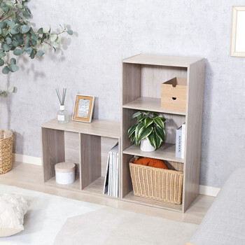 カラーボックス可動棚2段 2個セット 送料無料-8