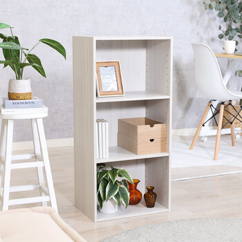 カラーボックス可動棚3段 2個セット 送料無料-11