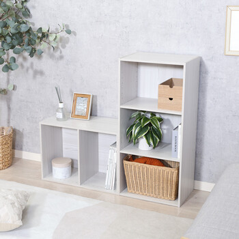 カラーボックス可動棚3段 2個セット 送料無料-16