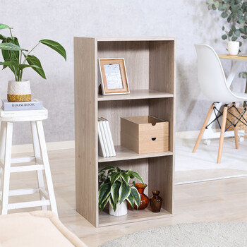 カラーボックス可動棚3段 2個セット 送料無料-3