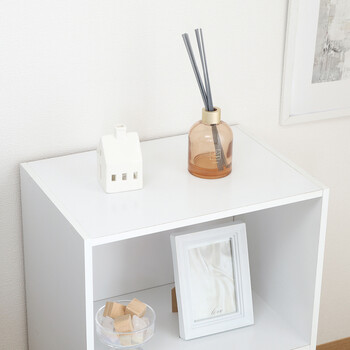 カラーボックス2段 2個セット 送料無料-10