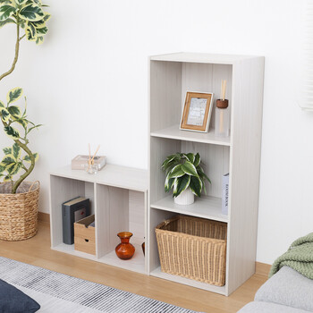 カラーボックス2段 2個セット 送料無料-24