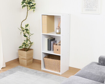 カラーボックス3段 A4対応 2個セット 送料無料-12