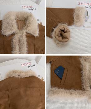 ショートフェイクムートンジャケット 送料無料 即日発送-9