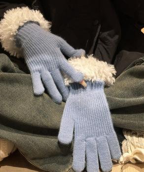 スマホ対応手袋 暖かい ボア袖グローブ冬 送料無料 即日発送-4