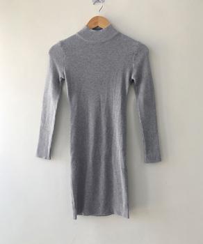 ニットワンピース 長袖 タイトワンピース 送料無料 即日発送-8