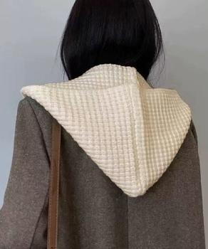 フード付きニットマフラー バラクラバ 送料無料 即日発送-4