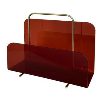 アクリー スタンド マガジンラック 卓上収納 タブレットスタンド 小物 オフィス アクリル製 完成品 送料無料-7