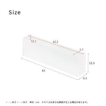 アクリー スリムボックス スリッパラック 卓上収納 文房具 小物 玄関 オフィス アクリル製 完成品 送料無料-5