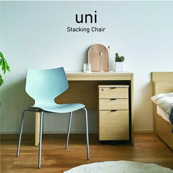 ユニスタッキングチェア ダイニングチェア 4色展開 送料無料-2
