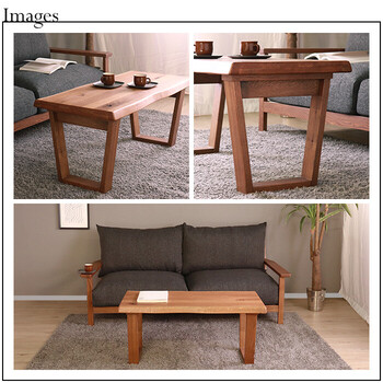 HEIM 世界に一つだけのセンターテーブル ブラウン 送料無料-4