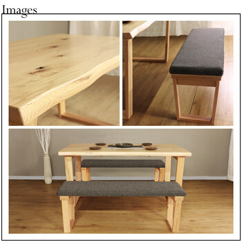 HEIM 世界に一つだけのダイニング3点セット150 ナチュラル 送料無料-4