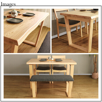 HEIM 世界に一つだけのダイニングテーブル120 ナチュラル 送料無料-4