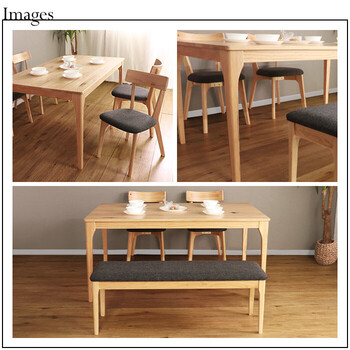 MOBEL 世界に一つだけのダイニングテーブル150 ナチュラル 送料無料-4